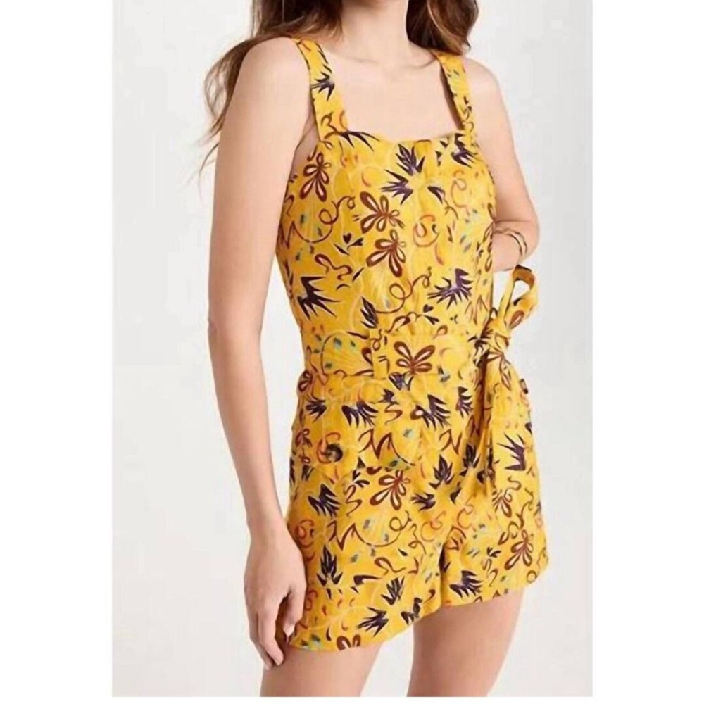 A.L.C. womens Gilmour Linen Romper, NWOT SIZE 0